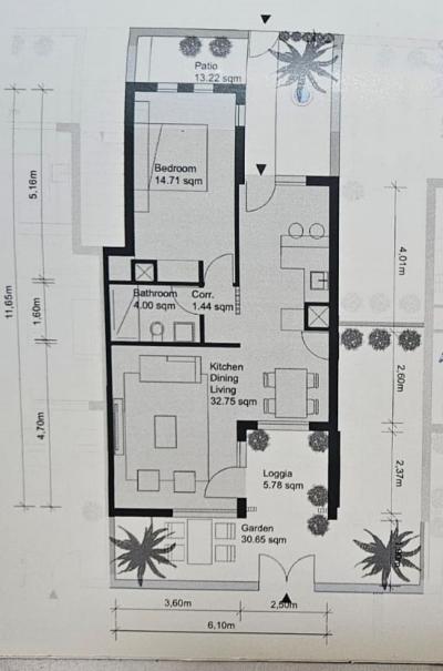 Exklusiv: 1-Zimmer-Wohnung mit großer privater Terrasse in El Gouna