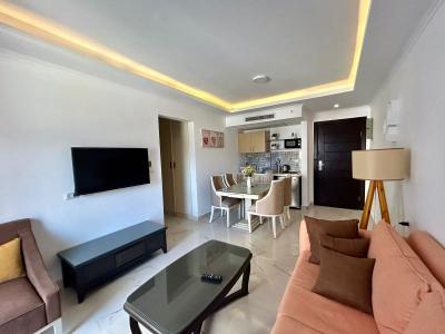 1-Zimmer-Wohnung in der Wohnanlage Fanadir Bay mit privatem Strand und Swimmingpool