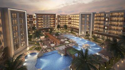 Neues Angebot: Nagelneues Studio mit Poolblick im Tiba Golden Resort mit eigenem Strand