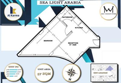 Studios und Wohnungen im Sea Light Arabia Komplex. 1 Jahr Zahlungsplan. Sofortige Lieferung mit 60 % Anzahlung