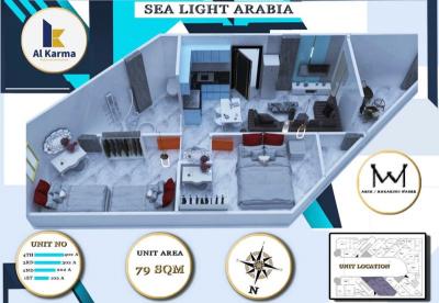 Studios und Wohnungen im Sea Light Arabia Komplex. 1 Jahr Zahlungsplan. Sofortige Lieferung mit 60 % Anzahlung