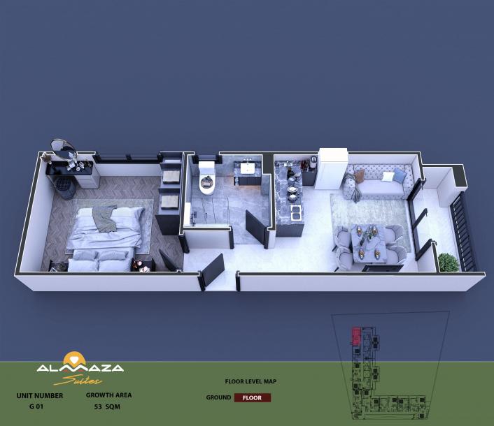 Ganz neu! Almaza Suites - neuer Wohnkomplex. Nur 36 Studios sowie 1- und 2-Zimmer-Wohnungen verfügbar! Liefertermin: Dezember 2025!-14