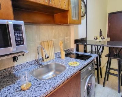 Möbliertes Studio mit Poolblick im Tiba Resort