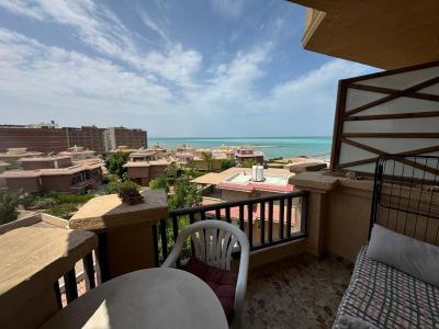 Studio mit Meerblick in einer Wohnanlage mit privatem Strand